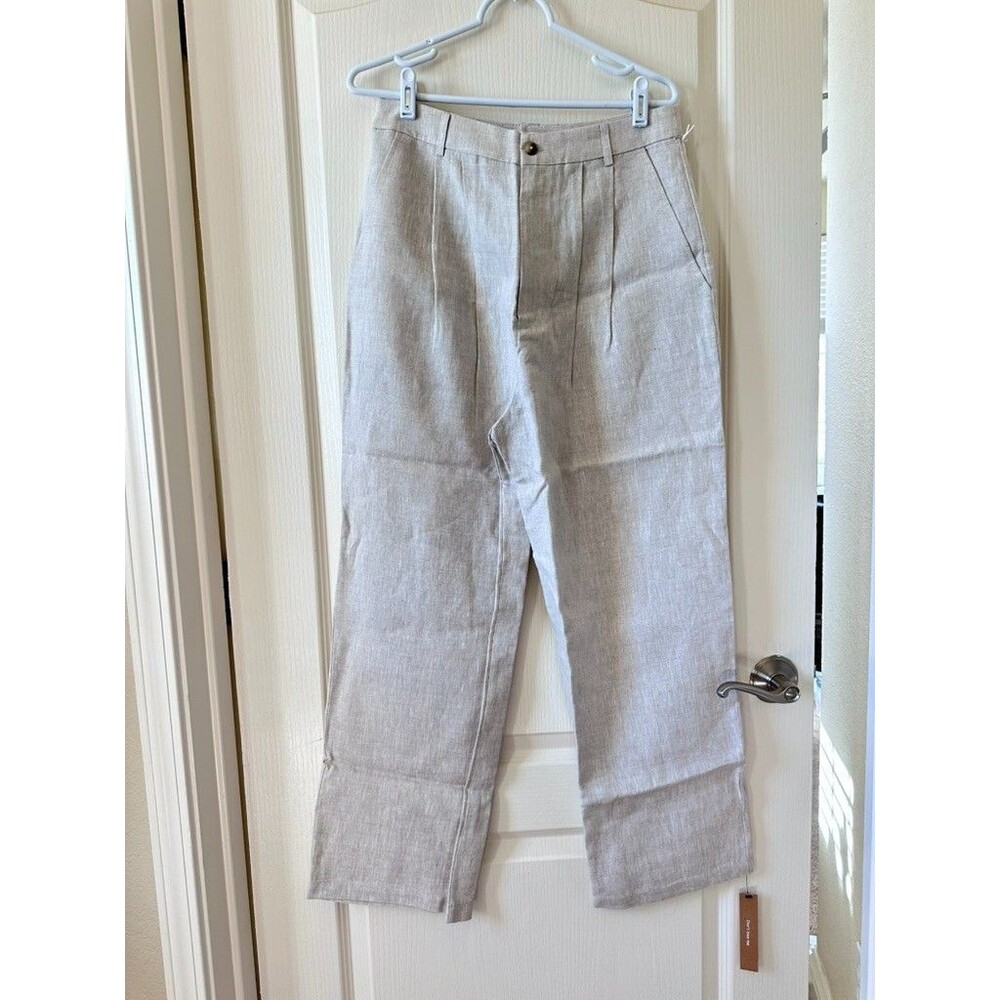 NWT Reformation Petites Vesta Pant Oatmeal Size: 10P